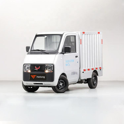 Vehículo eléctrico especial verde y rosa Wuling E10 EV Express para la entrega de vehículos energéticos